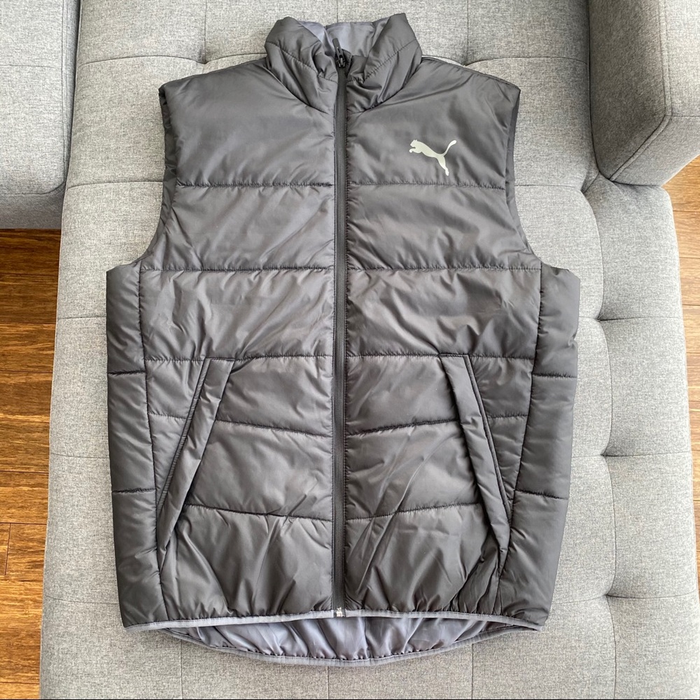 Puma Padded Puffer Vest Grey